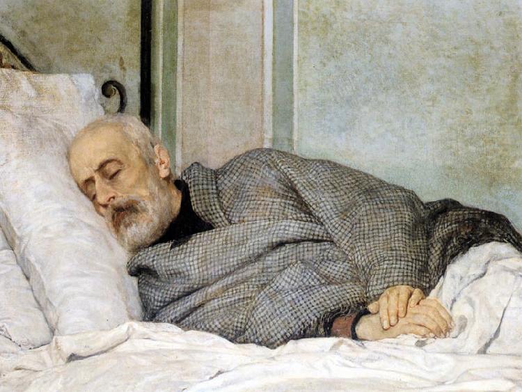 Giuseppe Mazzini morente, Silvestro lega